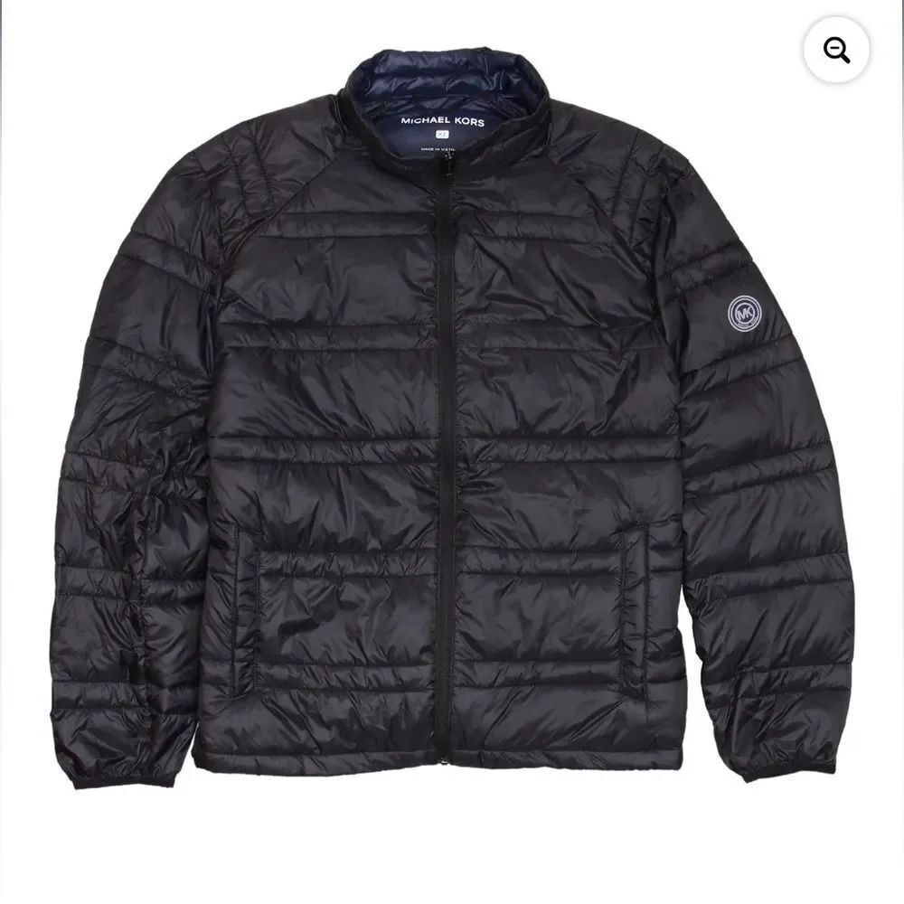 Michael Kors Black Puffer Jacket XXL Down Filled Excellent Condition